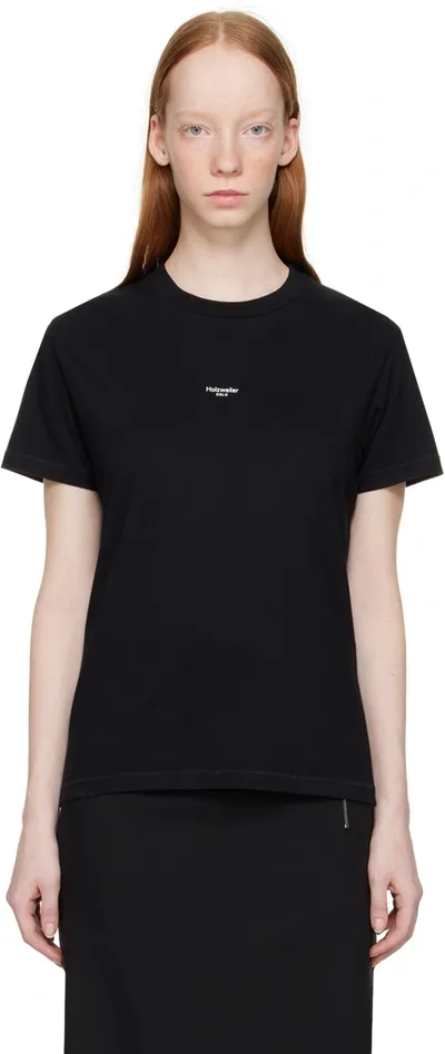 Holzweiler Black Oslo T-shirt In 1051 Black