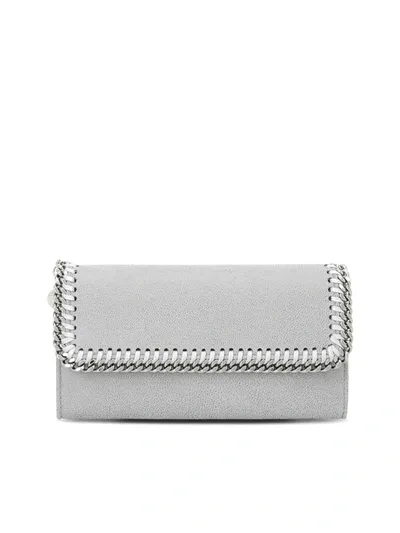 Stella Mccartney Continental Wallet In Grey