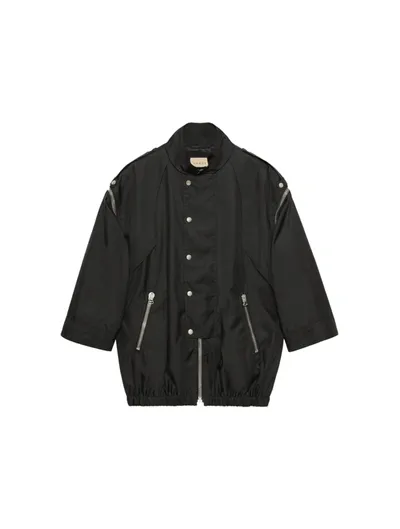 Gucci Black Detachable-sleeve Jacket