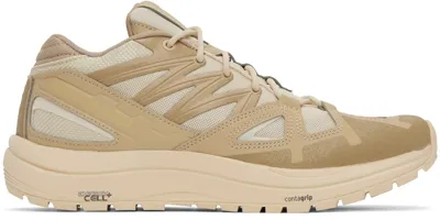 Salomon Beige Odyssey 1 Sneakers In Yellow