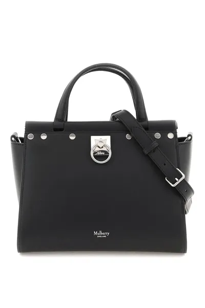 Mulberry Iris Top Handle Handbag In Black