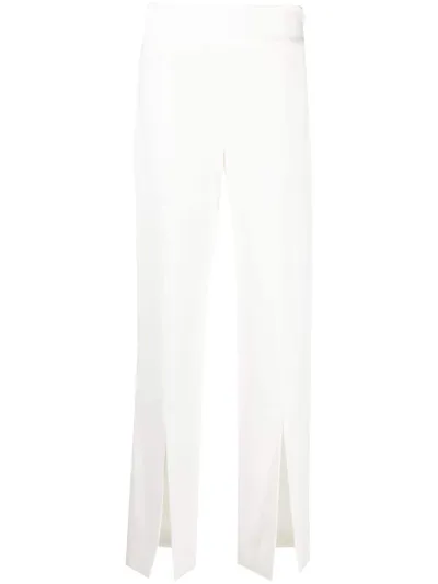 Jonathan Simkhai Women's Kerry Pleated Crepe Wide Leg Pant In Nougat