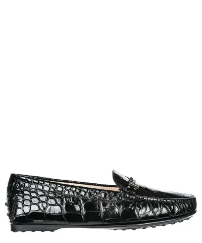 Tod's City Gommino Loafers In Black