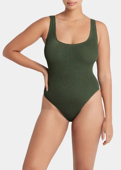 Bond-eye Swim Madison Adjustable One-piece Swimsuit In Khaki