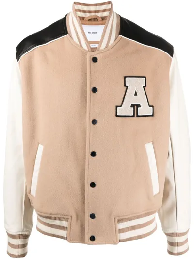 Axel Arigato Jacket  Ivy Varsity In Wool In Beige