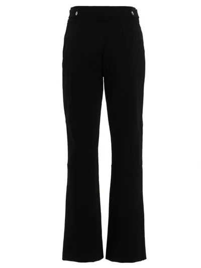 Max Mara High Waist Flared Pants In Black