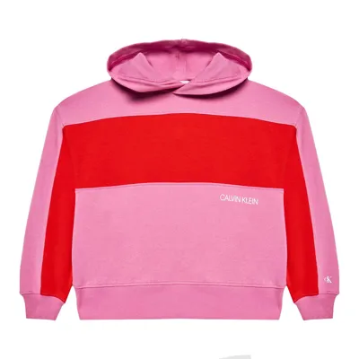 Calvin Klein Junior Kids' Fuchsia Sweatshirt With Red Band In Fucsia