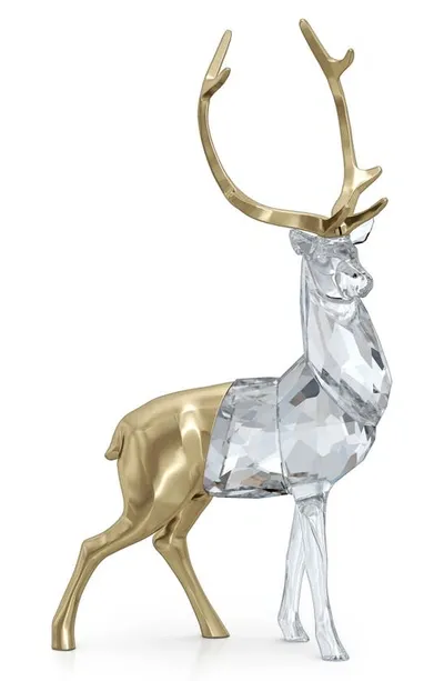 Swarovski Holiday Magic Stag Figurine In White