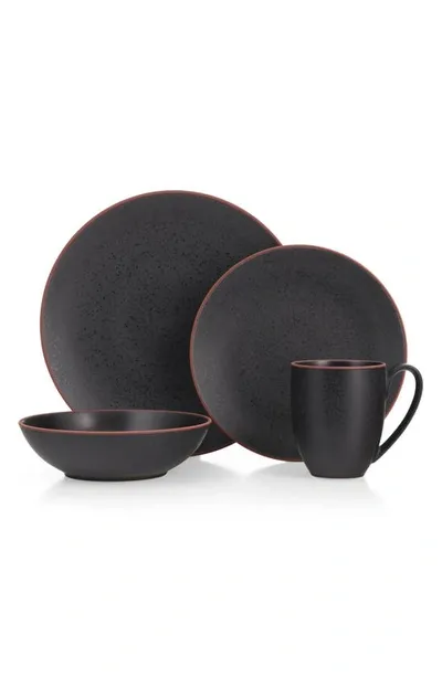 Nambe Taos 4-piece Place Setting In Onyx