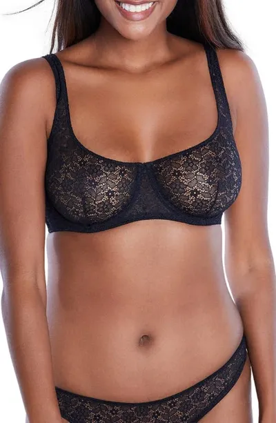 Journelle Alix Lace Demi Bra In Black