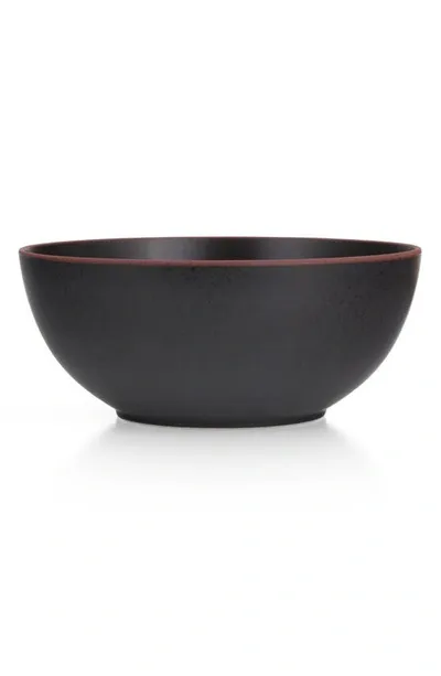 Nambe Taos Deep Stoneware Serving Bowl In Onyx