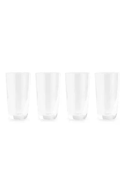 Nambe Taos Set Of 4 Highball Glasses In Clear