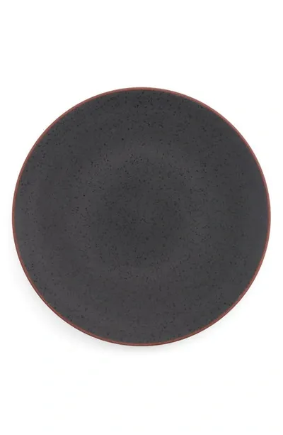 Nambe Taos Round Stoneware Platter In Onyx