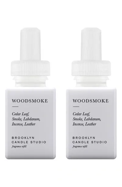 Pura X Brooklyn Candle 2-pack Diffuser Fragrance Refills In Woodsmoke