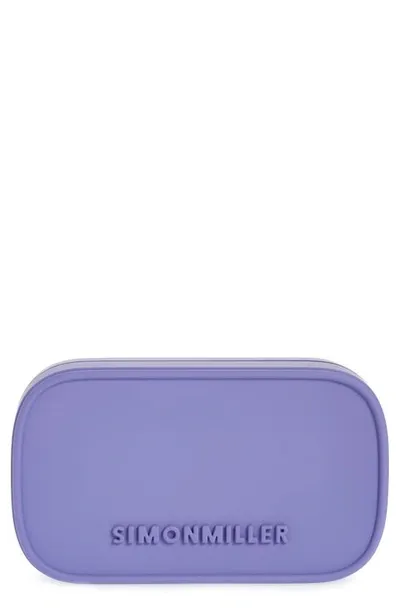 Simon Miller Logo Pill Clutch In Disco Purple