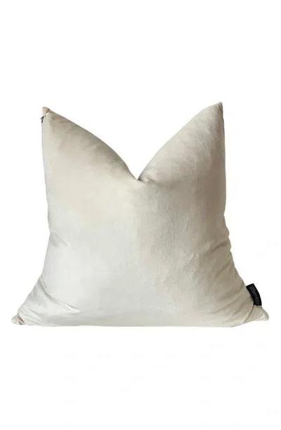 Modish Decor Pillows Velvet Pillow Cover In Ivory