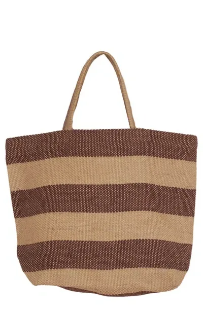 Will And Atlas Brooklyn Market Shopper Jute Tote In Copper