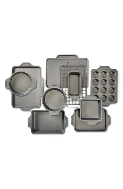 All-clad Pro-release Nonstick 10-piece Bakeware Set In Black