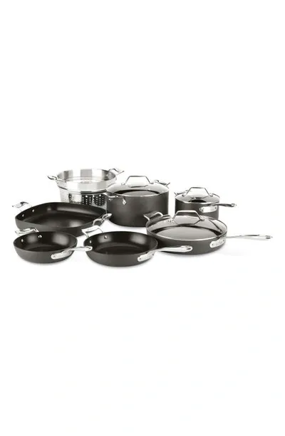 All-clad Essentials 10-piece Nonstick Cookware Set In Black