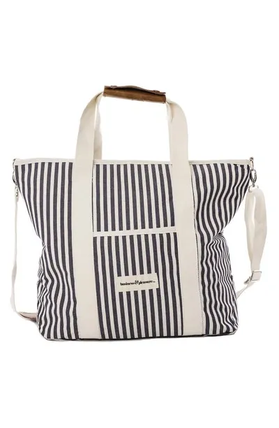 Business & Pleasure Cooler Tote In Laurens Navy Stripe