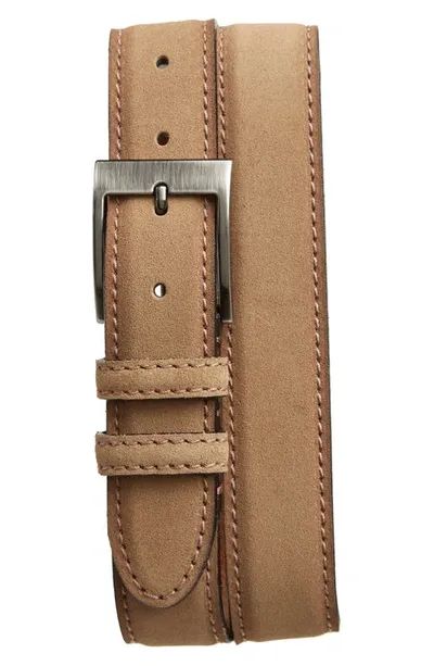 W.kleinberg Suede Belt In Whiskey