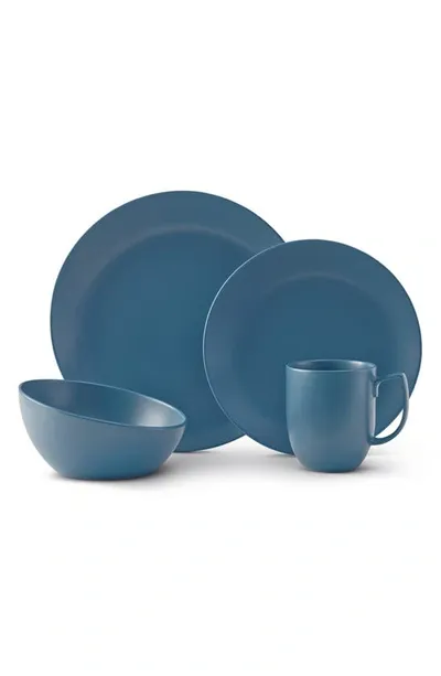 Nambe Orbit Dinnerware 4 Piece Place Setting In Blue