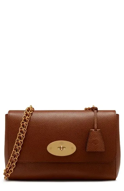 Mulberry Medium Lily Leather Shoulder Bag In Oak