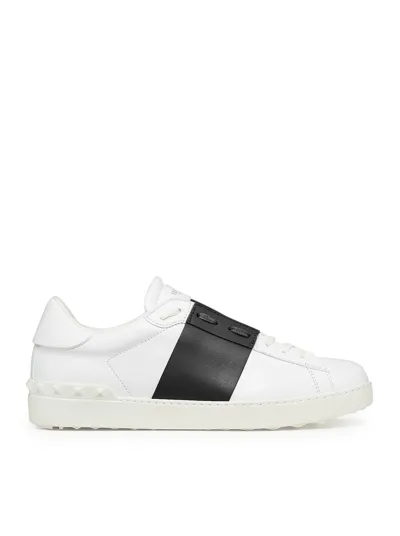 Valentino Garavani White & Black Open Sneakers