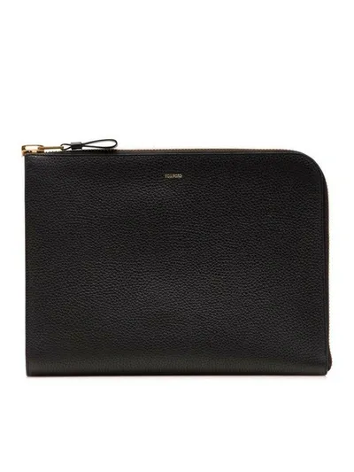 Tom Ford Zippedb Wallet In Black