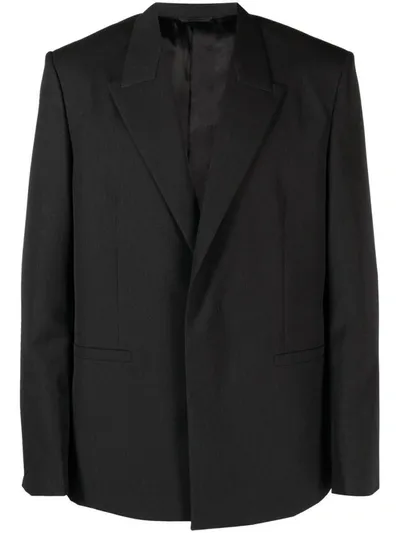 Givenchy Single-breasted Wool Jacket In Grey