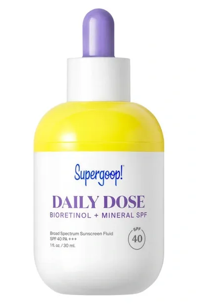 Supergoop ! Daily Dose Bioretinol + Mineral Spf 40 With Bakuchiol 1 oz / 30 ml In No Color