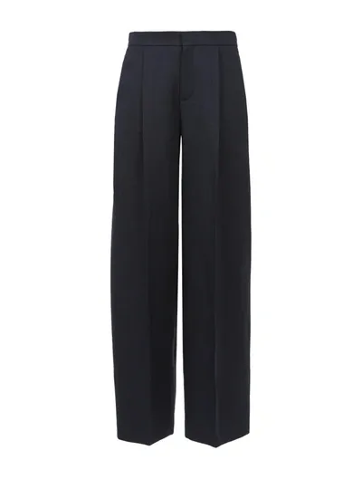 Chloé Wide Leg Trousers In Black