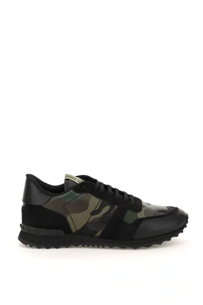 Valentino Garavani Rockrunner Camouflage Lace In Multi