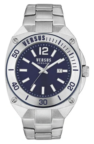 Versus Versace  Reaction Bracelet Watch, 48mm In Ip Stainless Steel