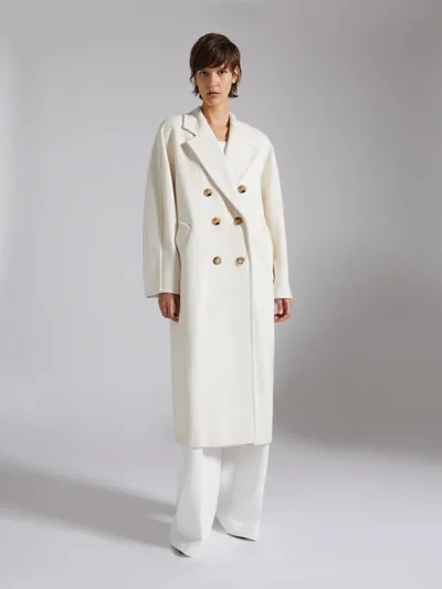 Max Mara Women Madame Icon Coat In 021 White