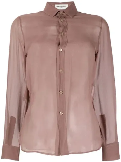 Saint Laurent Shirt Clothing In Pink &amp; Purple