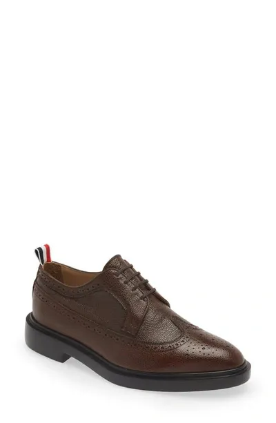 Thom Browne Longwing Derby In Brown