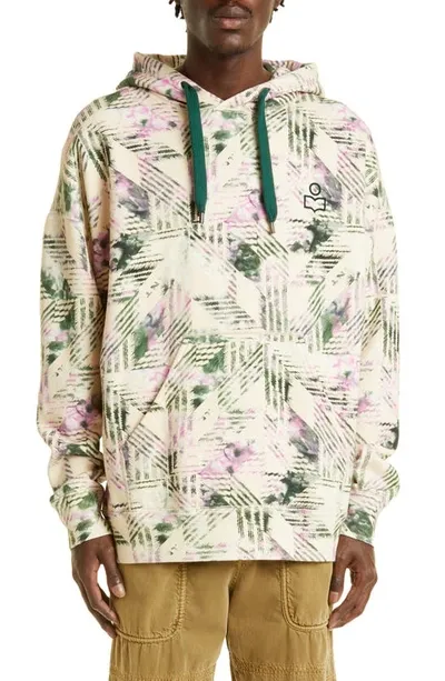 Isabel Marant Malex Print Oversize Cotton Blend Hoodie In Multi