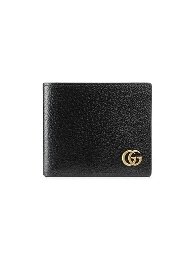 Gucci Gg Marmont Leather Bi-fold Wallet In Black