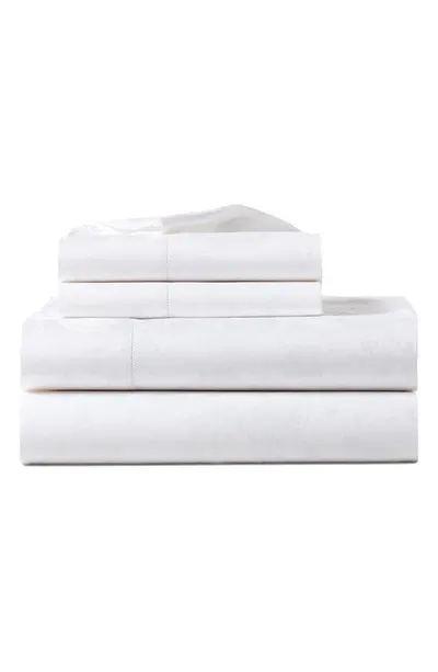 Ralph Lauren Bethany 350 Thread Count Organic Cotton Jacquard Sheet Set In Studio Wht