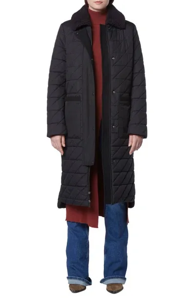 Andrew Marc Maxine Quilted Coat In Black