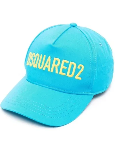 Dsquared2 Embroidered-logo Baseball Cap In Blue