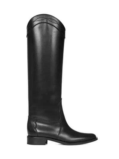 Saint Laurent Black Kate Chateau 30 Boots