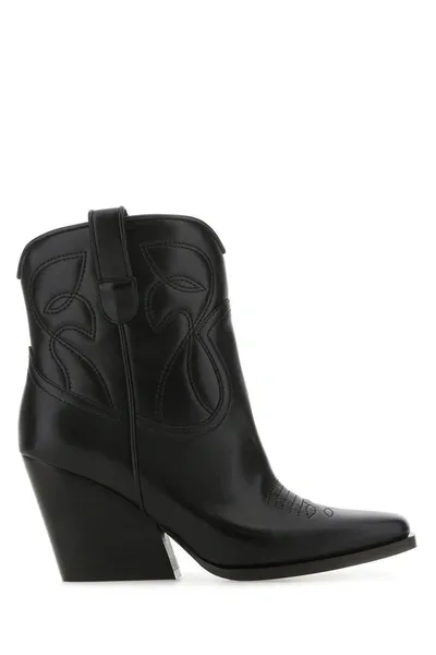 Stella Mccartney Alter Mat Cowboy Boots In Black