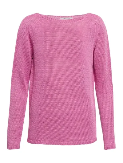 's Max Mara Giolino Linen Sweater In Violet