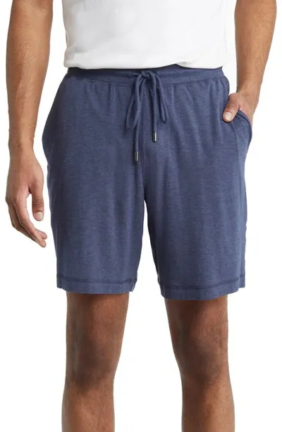 Daniel Buchler Peruvian Pima Cotton Lounge Shorts In Navy