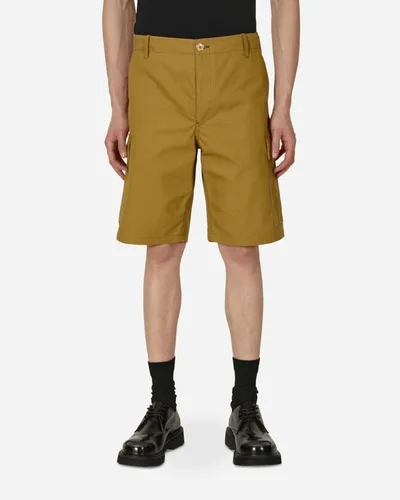 Kenzo Cotton Canvas Cargo Workwear Shorts In Neutral