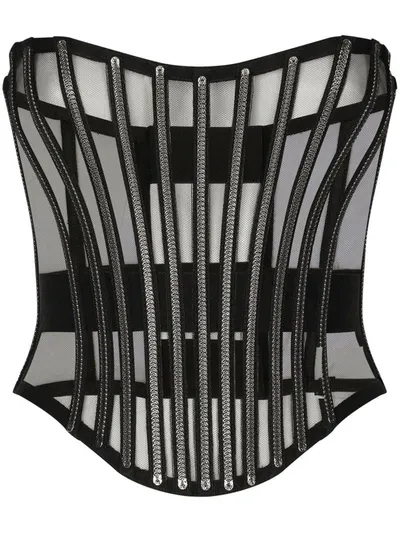 Dolce & Gabbana Bustier In Black