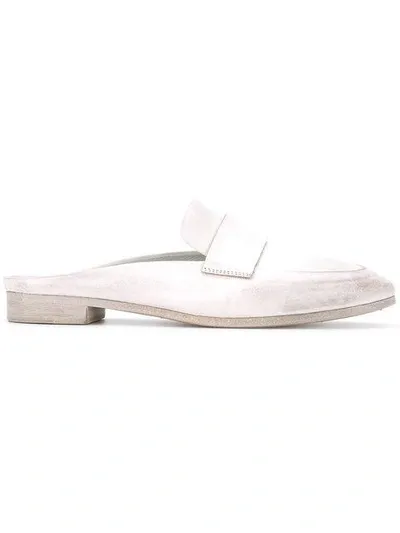 Marsèll Coltedino Distressed Style Mules In White