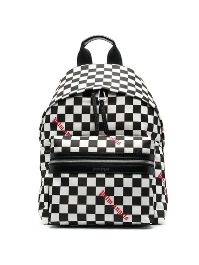 Palm Angels Damier Check Print Backpack In Multi